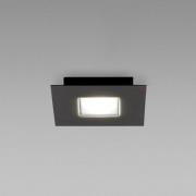 Fabbian Quarter - schwarze LED-Deckenlampe 1flg.