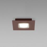 Fabbian Quarter - braune LED-Deckenlampe 2flg.