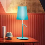 Foscarini Birdie LED piccola Tischlampe aquamarin