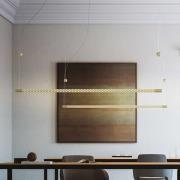 Rotaliana Squiggle H8 LED-Hängelampe gold 140cm