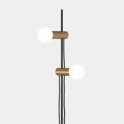 LEDS-C4 Nude Double Stehleuchte E27 gold/schwarz