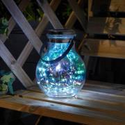 LED-Solarlaterne Firefly Opal, 2er Set, IP44