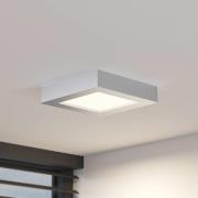 Prios LED-Deckenleuchte Alette, silber, 17,2 cm, dimmbar