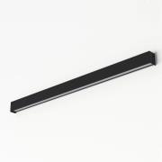 Wandleuchte Straight L, 122 cm, schwarz