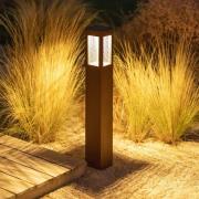 LED-Solar-Wegeleuchte Tradition Sensor Corten 90cm