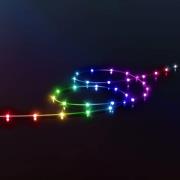 Twinkly Dots LED-Kette RGB, transparent, IP44, 10m