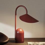 ferm LIVING LED-Akku-Tischleuchte Arum, rot, dimmbar, IP44