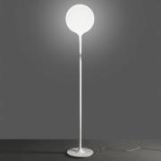 Artemide Castore Stehleuchte mit Glasschirm Ø35cm