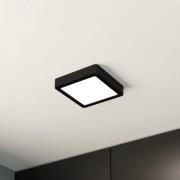 LED-Deckenlampe Fueva 5 IP44 3000K schwarz 16x16cm