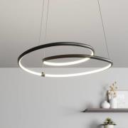 Lindby Lucy LED-Hängeleuchte, 45cm, schwarz matt