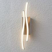 Lindby LED-Wandleuchte Safia, 45 cm, nickelfarben, Metall