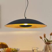 Lindby Hängelampe Narisara, Ø 80 cm, E27, schwarz-gold