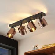 Lindby Joudy Deckenlampe, 4-flammig, bronze dunkel