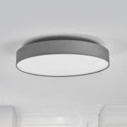 Lindby LED-Deckenlampe Saira, Ø 50 cm, grau, Textil
