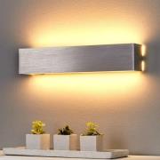 Lindby LED-Wandleuchte Ranik, 40 cm, alufarben, Metall