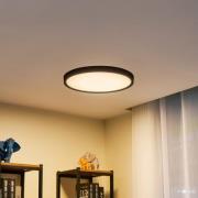 Lindby Smart LED-Deckenleuchte Pravin, Ø 50 cm, CCT, schwarz