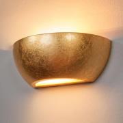 Wandleuchte Kolja mit Goldfolienfinish