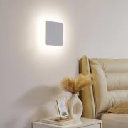 Lucande LED-Wandleuchte Elrik, weiß, 22 cm hoch, Metall