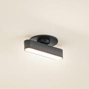 Lindby LED-Einbauleuchte Eldrin, schwarz, Lichtleiste,13,1cm