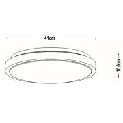 LED-Deckenleuchte Dasher, weiß, Ø 41 cm, Sensor, IP44