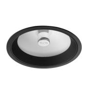 FLOS Wan - Hochvolt-Einbaudownlight, schwarz