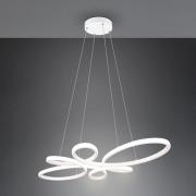 LED-Pendelleuchte Fly, weiß matt, 4.000 K, 83 cm x 45 cm