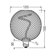 OSRAM Decor LED Spiral Filament Globe E27 3,5W gold 1.800K