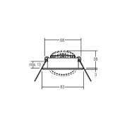 BRUMBERG LED-Einbauspot BB09, DALI, Anschlussbox, edelstahl