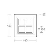 HerzBlut LED-Deckenleuchte Heart of Mio, Holz, dimmbar