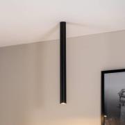Deckenstrahler Tecno 1XXL, Stahl, GU10, Höhe 80 cm, schwarz