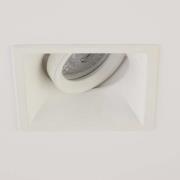 Einbauleuchte Slim Trim Square, weiß, 9 x 9 cm, Alu, GU10