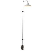 Bover LED-Wandlampe Platet A/06, schwarz/grau, 154 cm