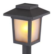 LED-Solar-Erdspießleuchte 33577-3, schwarz, Kunststoff, 3er