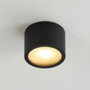 Arcchio Downlight Nieva, G9, schwarz, rund, Ø 10cm, Metall