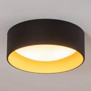 Deckenlampe Riu, schwarz/gold, Stahl, Ø 35 cm