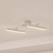 Lindby LED-Strahler Eldrin, weiß, 2-flg., Lichtleiste
