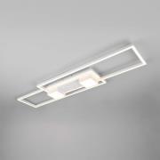 LED-Deckenlampe Albany, weiß, 100 x 28 cm, Alu, CCT, dimmbar