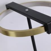 LED-Tischleuchte Aerial, messing/schwarz, Stahl, Silikon