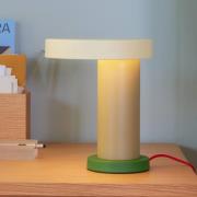 HÜBSCH LED-Tischleuchte Magic, ocker/sand/grün, Eisen