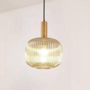 Lindby Hängeleuchte Doroteo, 1-flg., grau, Glas