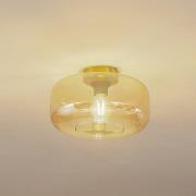Lindby Deckenleuchte Hildur, Ø 28,5 cm, amber, Glas