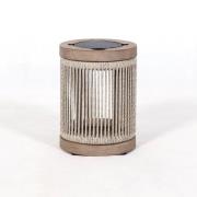Les Jardins LED-Solartischleuchte Rop&Strip, grau/beige