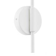 Wandleuchte Avalone, Ausladung 34cm, weiß/messing