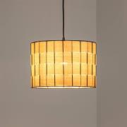 Hängeleuchte Atlanta, eichefarben, Ø 30 cm, Textil, E27