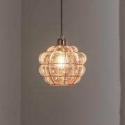 Hängeleuchte Safderun 401-S, kupferfarben Glas/Eisen Ø 23 cm