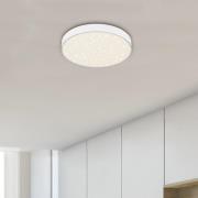 LED-Deckenleuchte Flame Star, Ø 21,2 cm, weiß