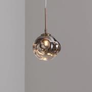 Hängeleuchte Herman, goldfarben, Ø 18 cm, Glas, Eisen