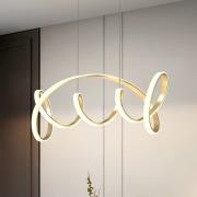LED-Hängeleuchte Kira, goldfarben, Länge 102 cm, 4000 K