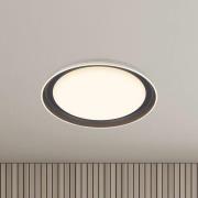LED-Deckenleuchte Ijus, weiß/anthrazit, Ø 43 cm, Kunststoff