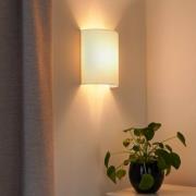 Wandleuchte Celine, beige, Stoff, E27